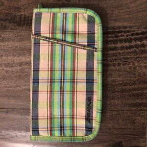 Dakine Travel Passport Wallet - Green Plaid - Vintage Skater Skate
